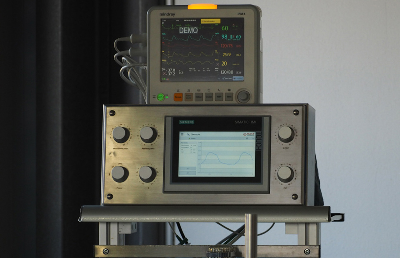 NAST Automation Beatmungsgerät COVID 19 Display NAST Automation Beatmungsgerät COVID 19 Display