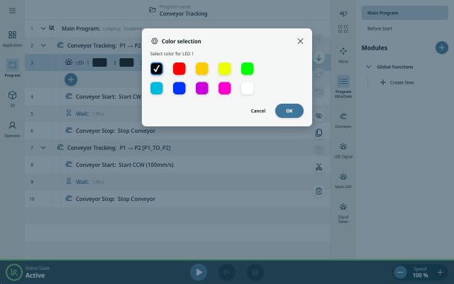 NAST Automation Universal Robots UR+ Signalleuchte PolyScopeX ProgramNode